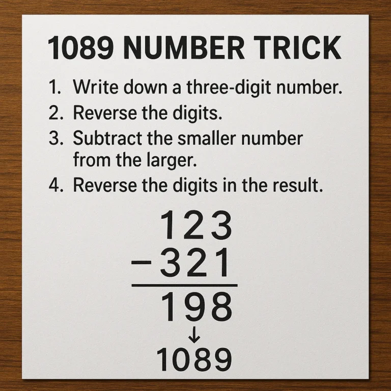 Featured image for The 1089 Number Trick How It Always Works 2026